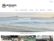 Tablet Screenshot of mundakasurfclub.com